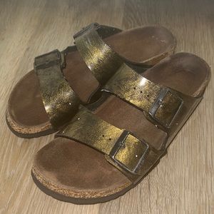 Metallic Gold Birkenstocks